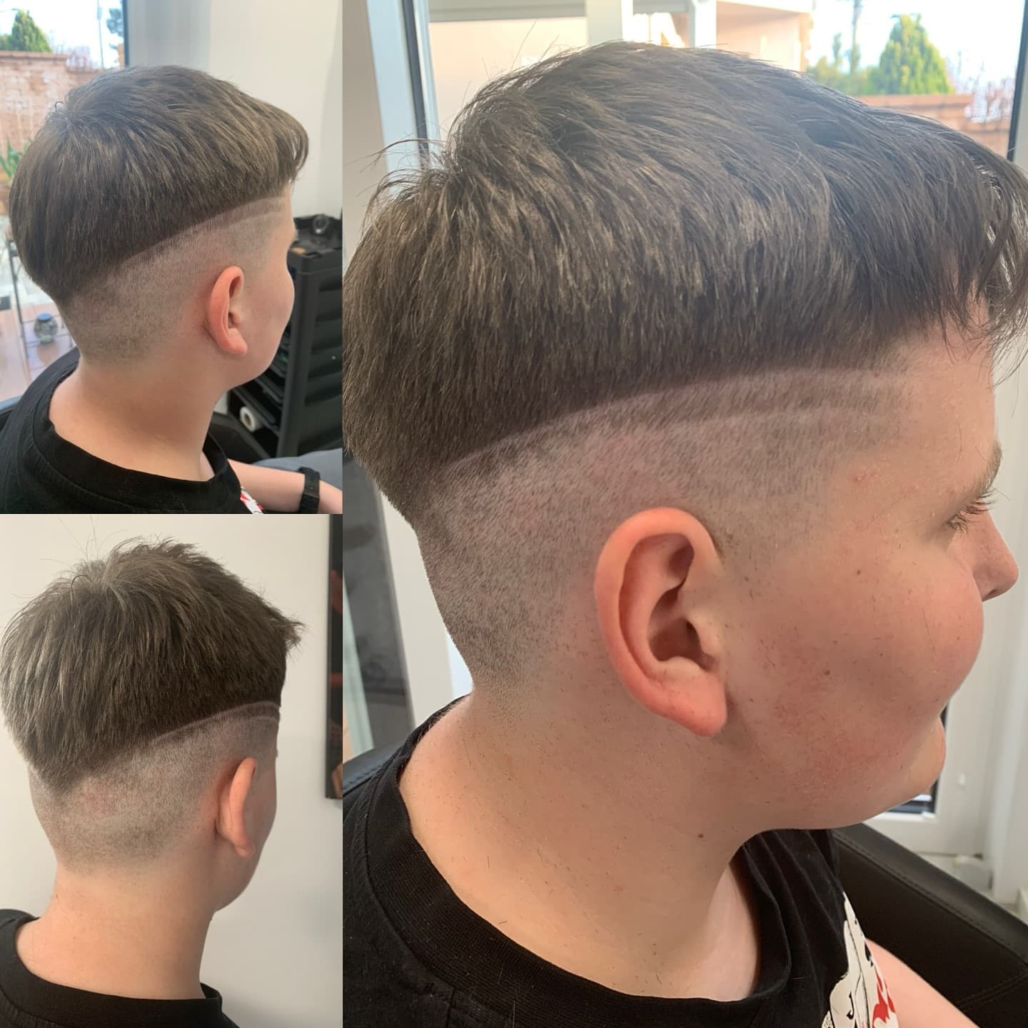 Chlapčenský strih s fade — detské kaderníctvo
